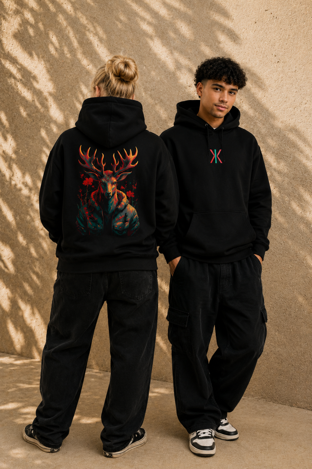 Flower Deer Hoodie
