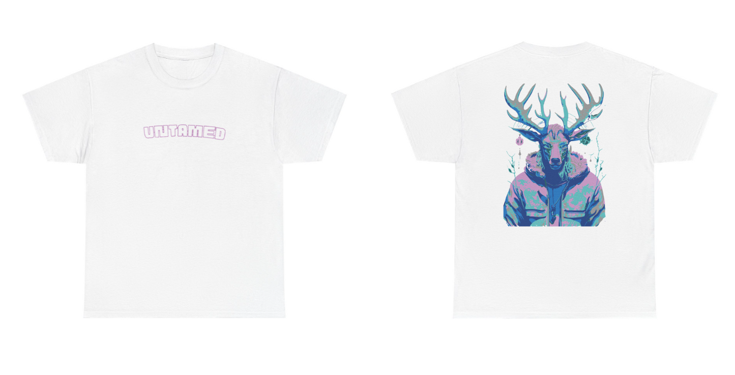 T-shirt met grafisch hert