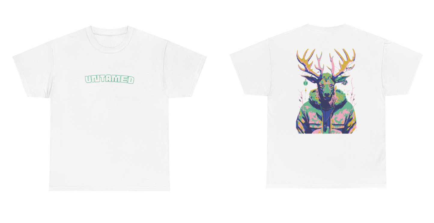 T-shirt met grafisch hert