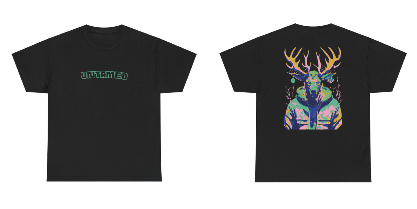 T-shirt met grafisch hert