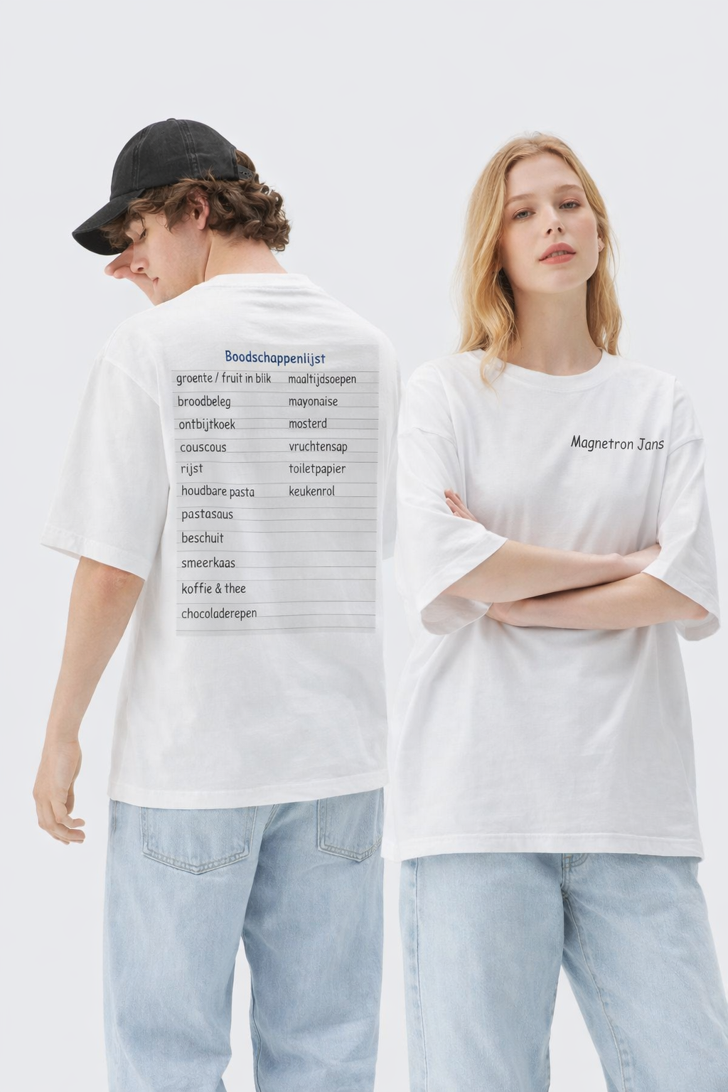 T-shirt Ron Jans boodschappenlijstje