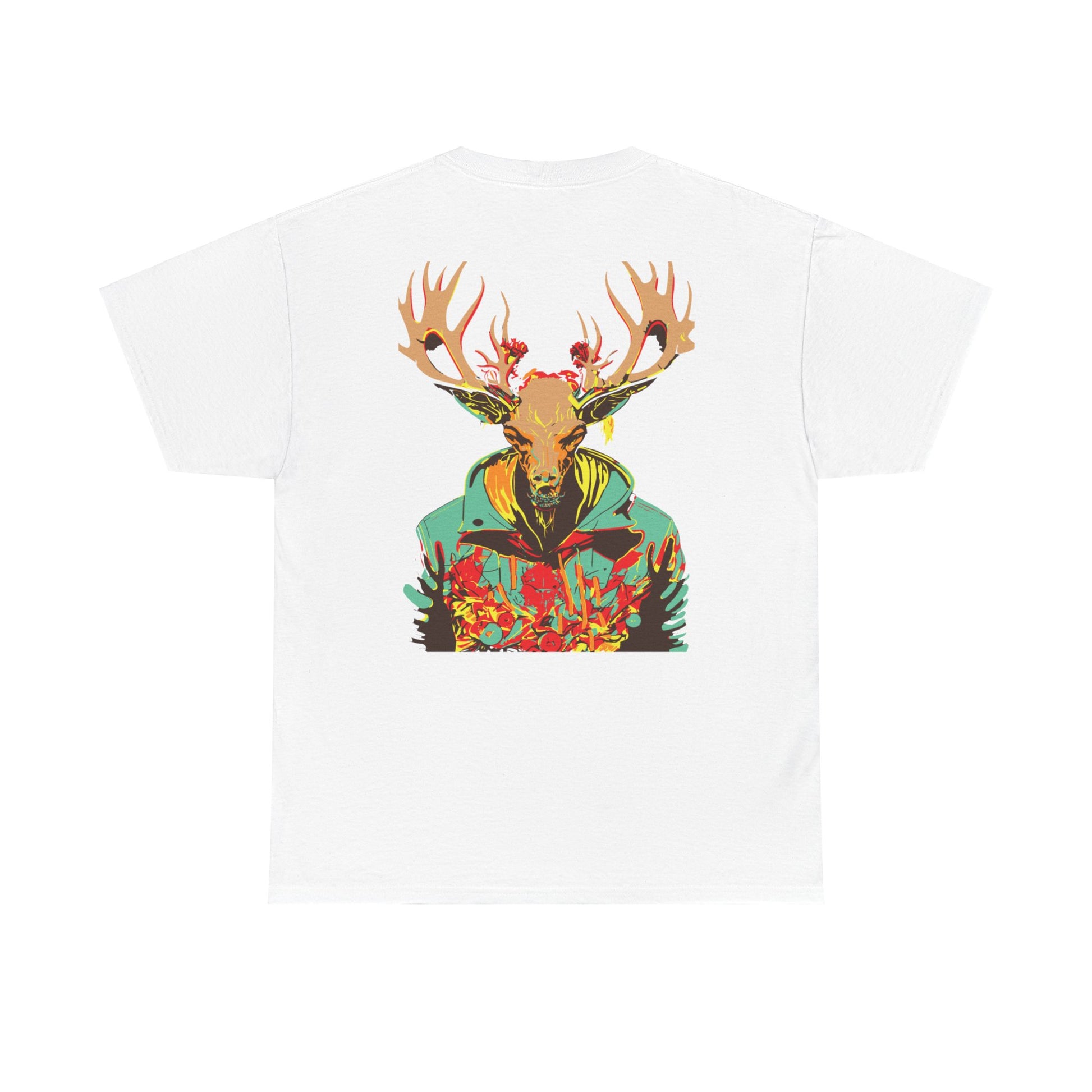 T-shirt met skull hert