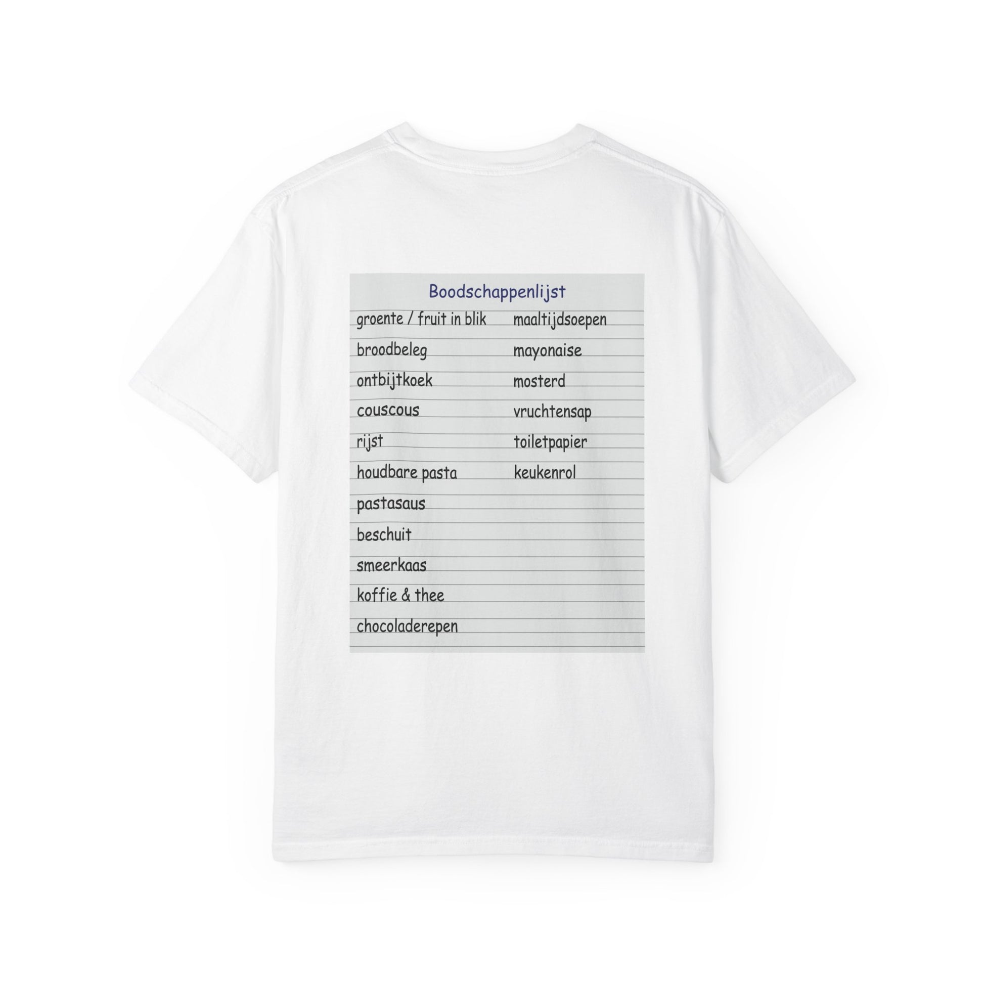 T-shirt Ron Jans boodschappenlijstje