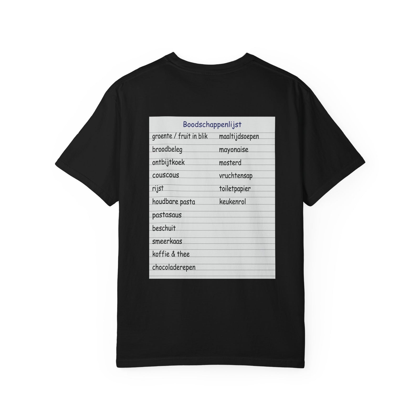 T shirt Ron Jans Boodschappenlijstje K imprint t-shirt-ron-jans-boodschappenlijstje-k-imprint