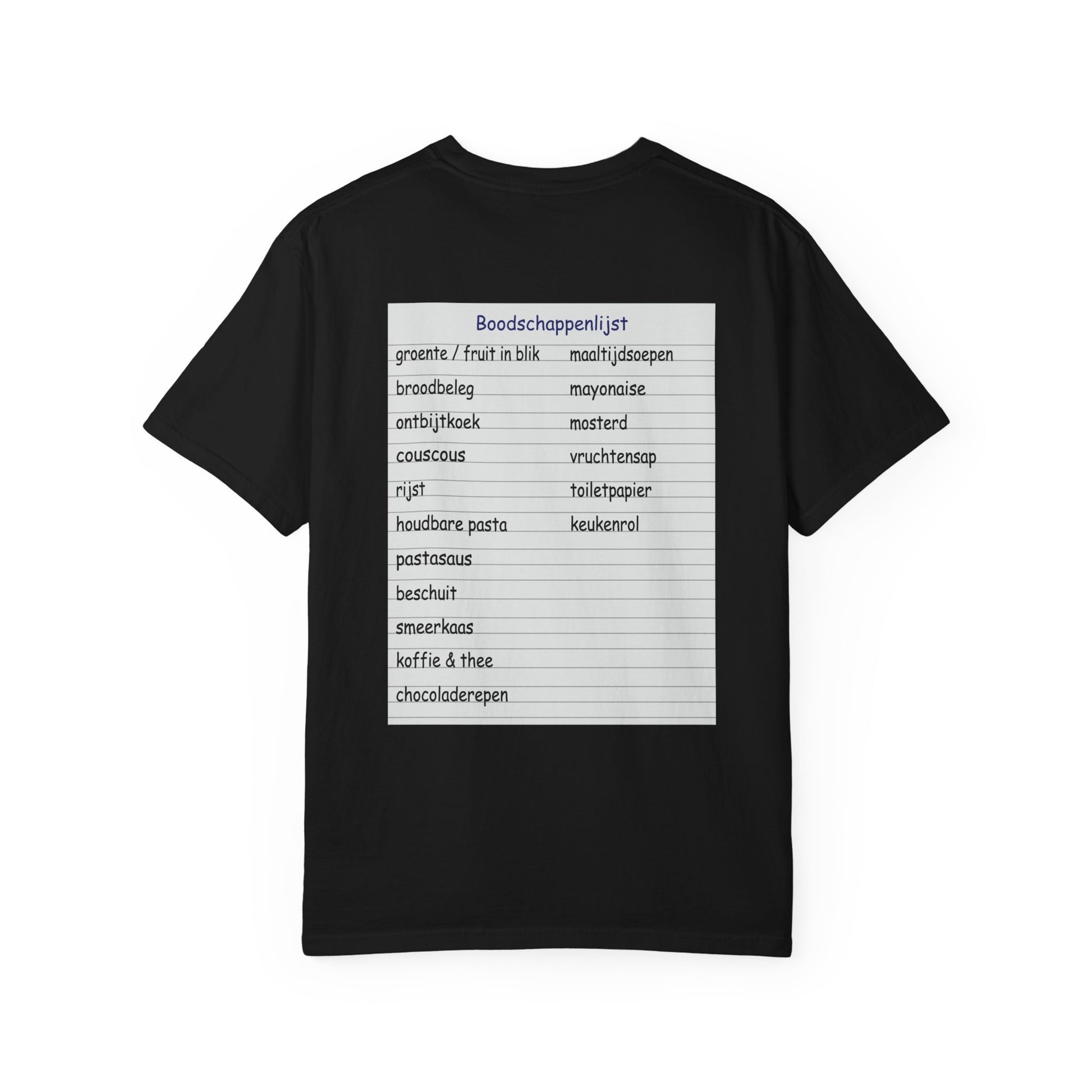 T-shirt Ron Jans boodschappenlijstje
