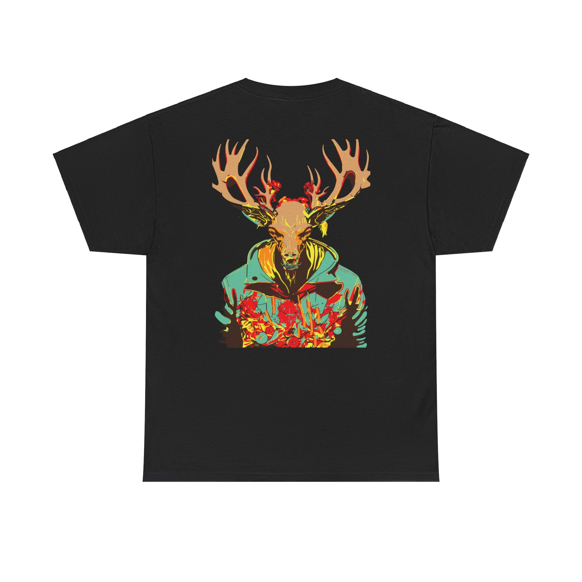 T-shirt met skull hert