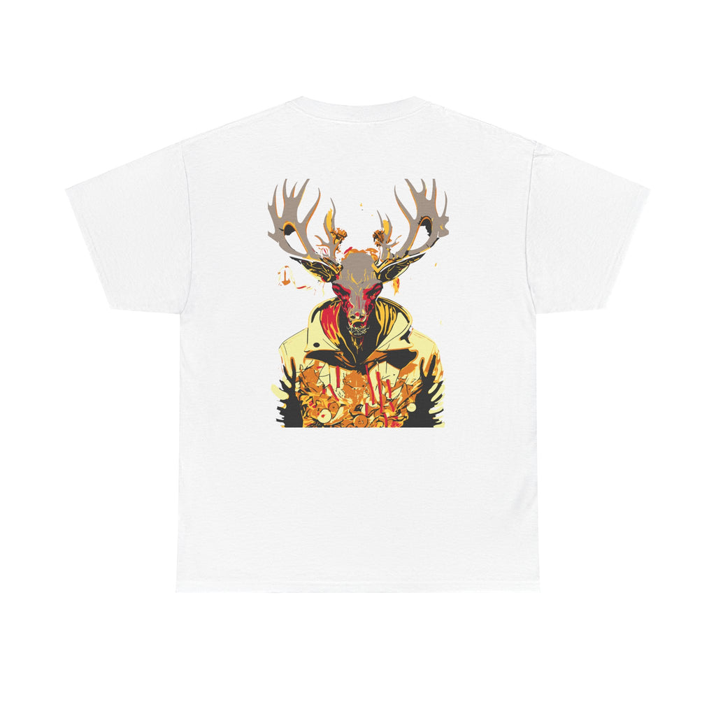 T-shirt met skull hert