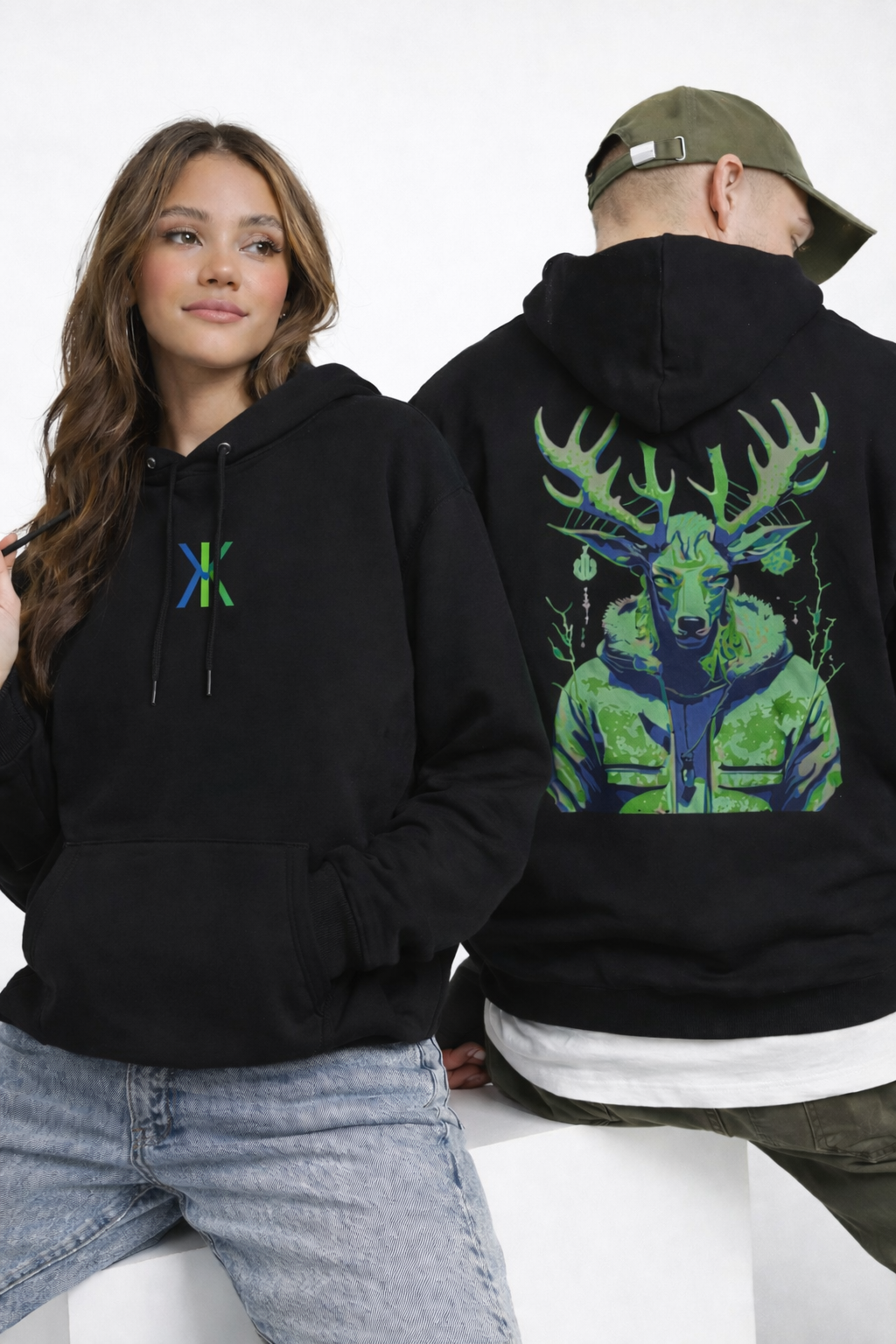Hoodie Grafisch print