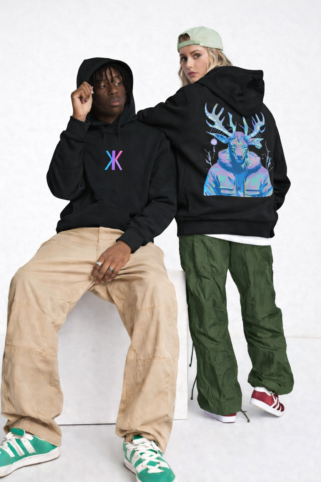 Hoodie Grafisch print