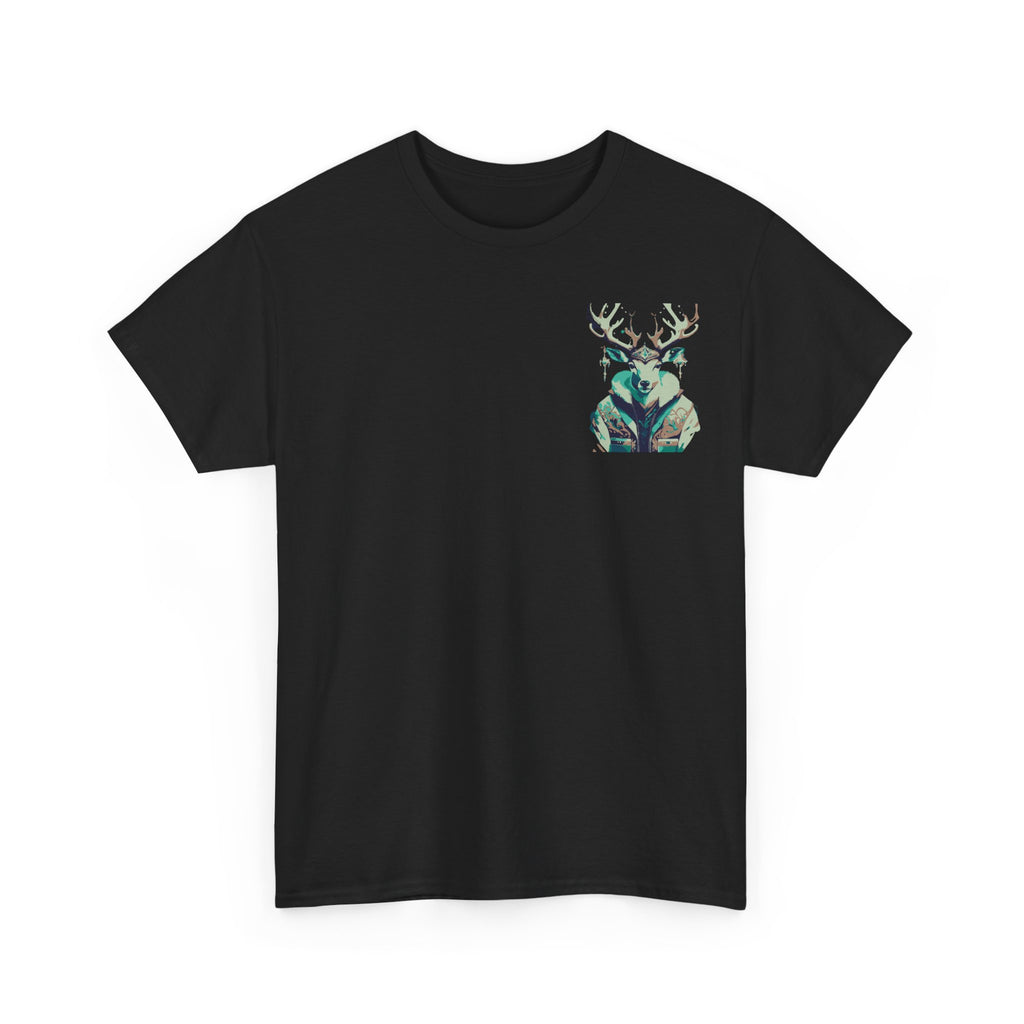 T-shirt print linkerborst Sierlijk