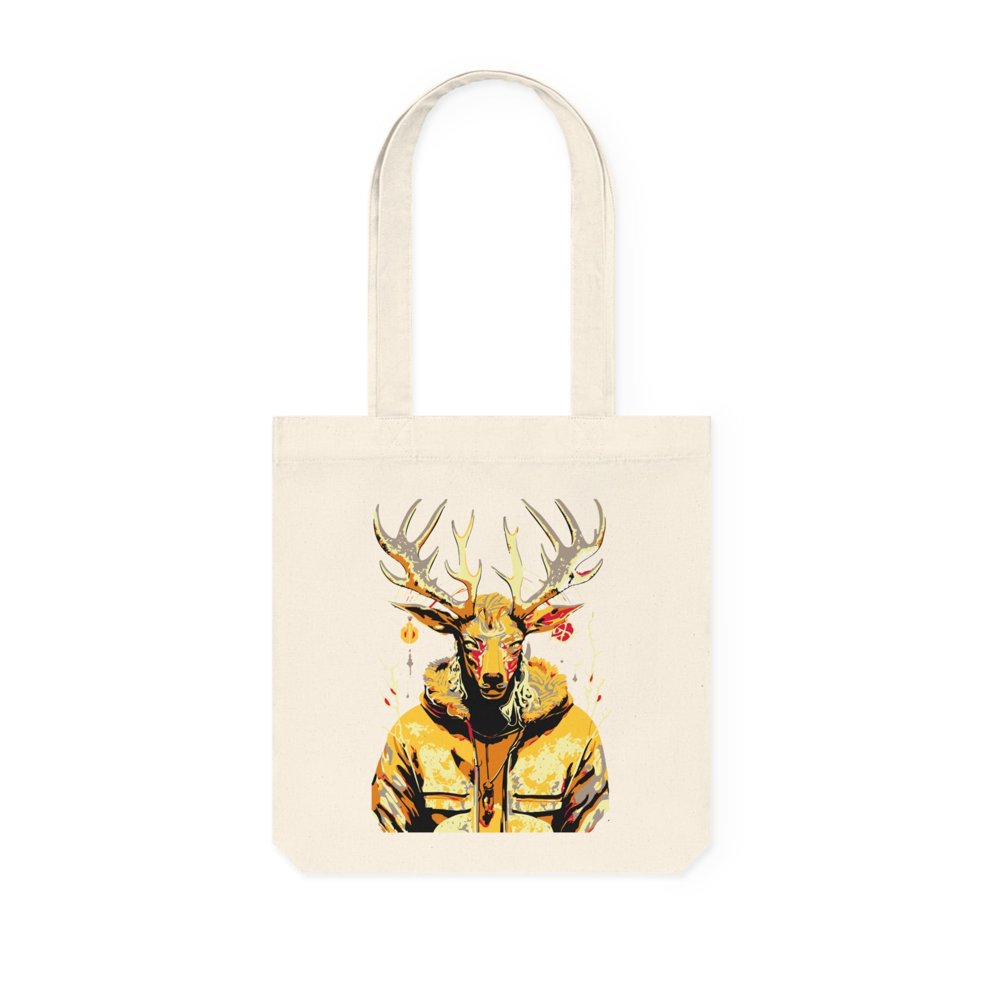 Tote bag met Grafisch hert
