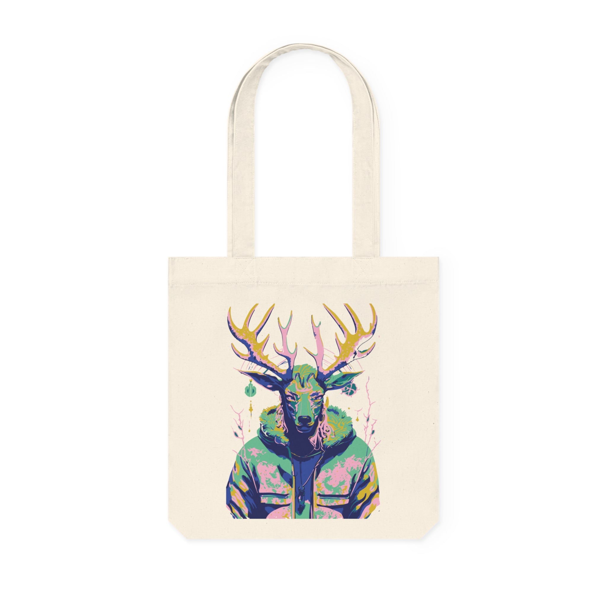Tote bag met Grafisch hert