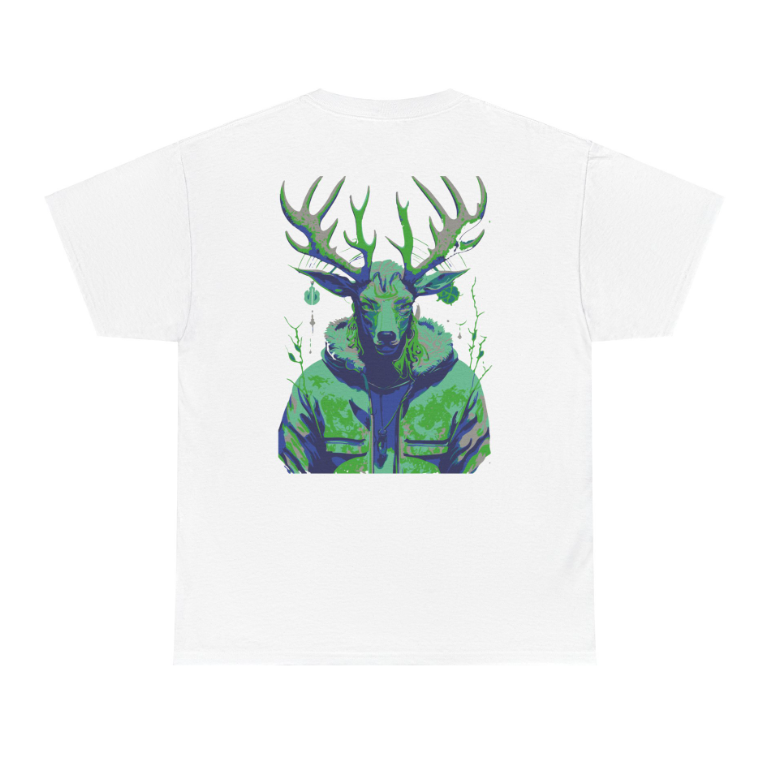 T-shirt met grafisch hert