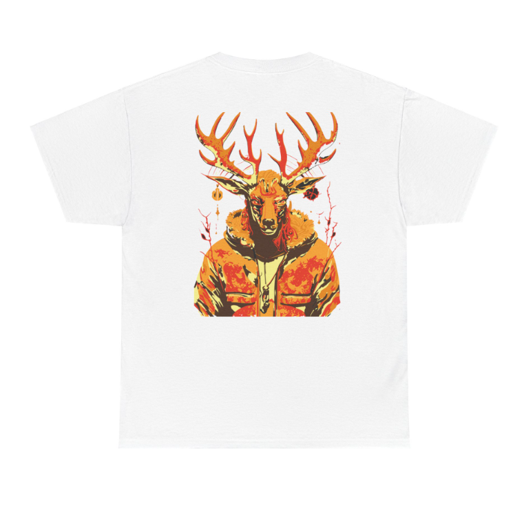 T-shirt met grafisch hert