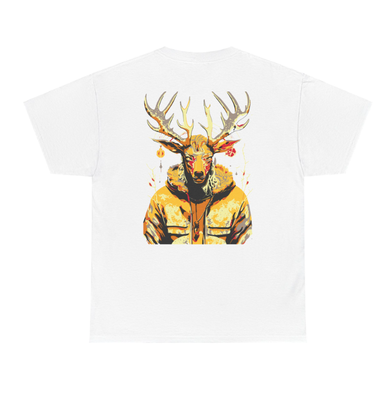 T-shirt met grafisch hert