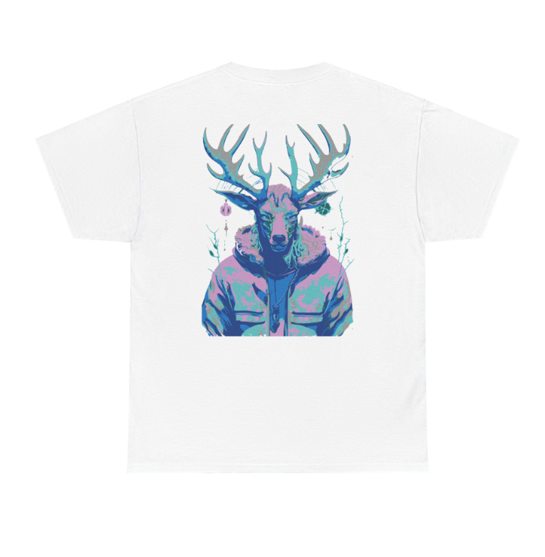 T-shirt met grafisch hert