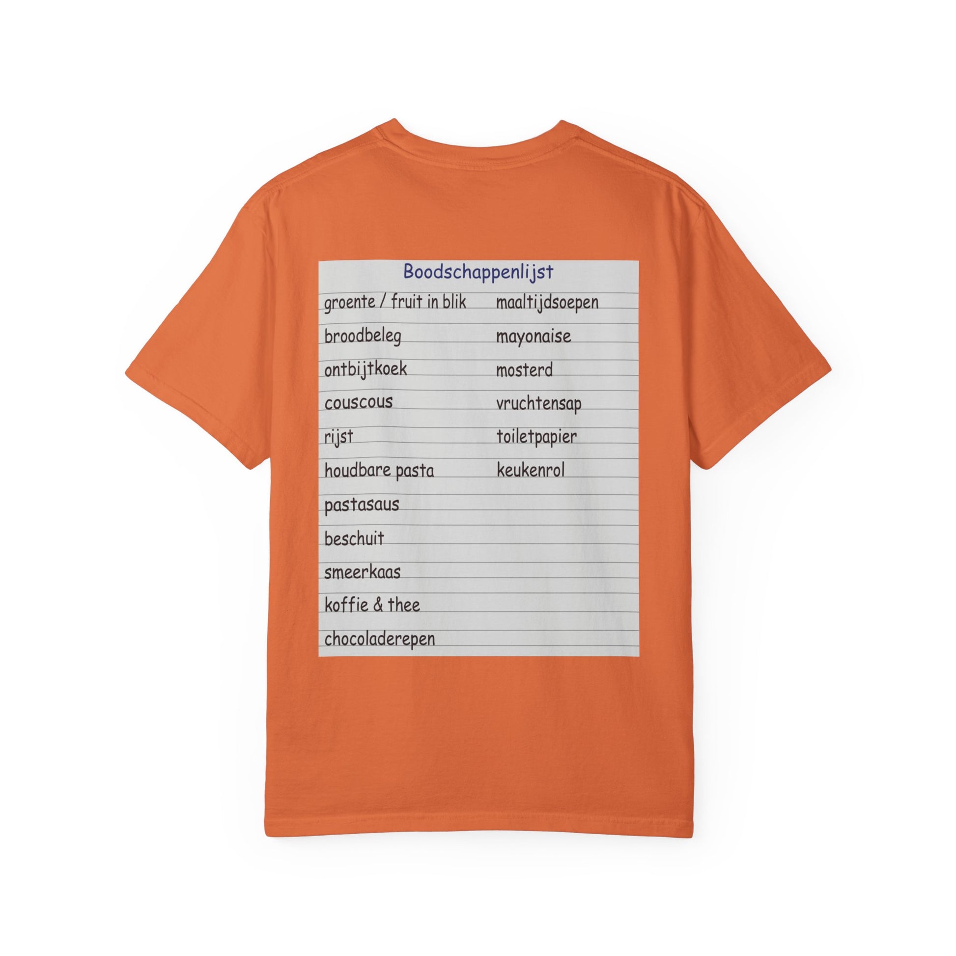 T-shirt Ron Jans boodschappenlijstje
