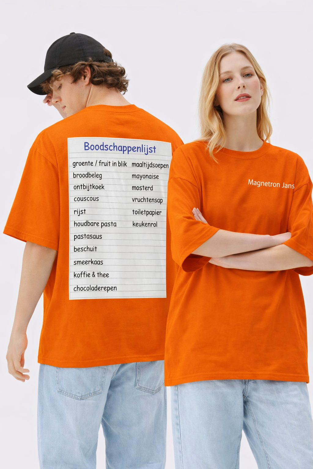 T-shirt Ron Jans boodschappenlijstje