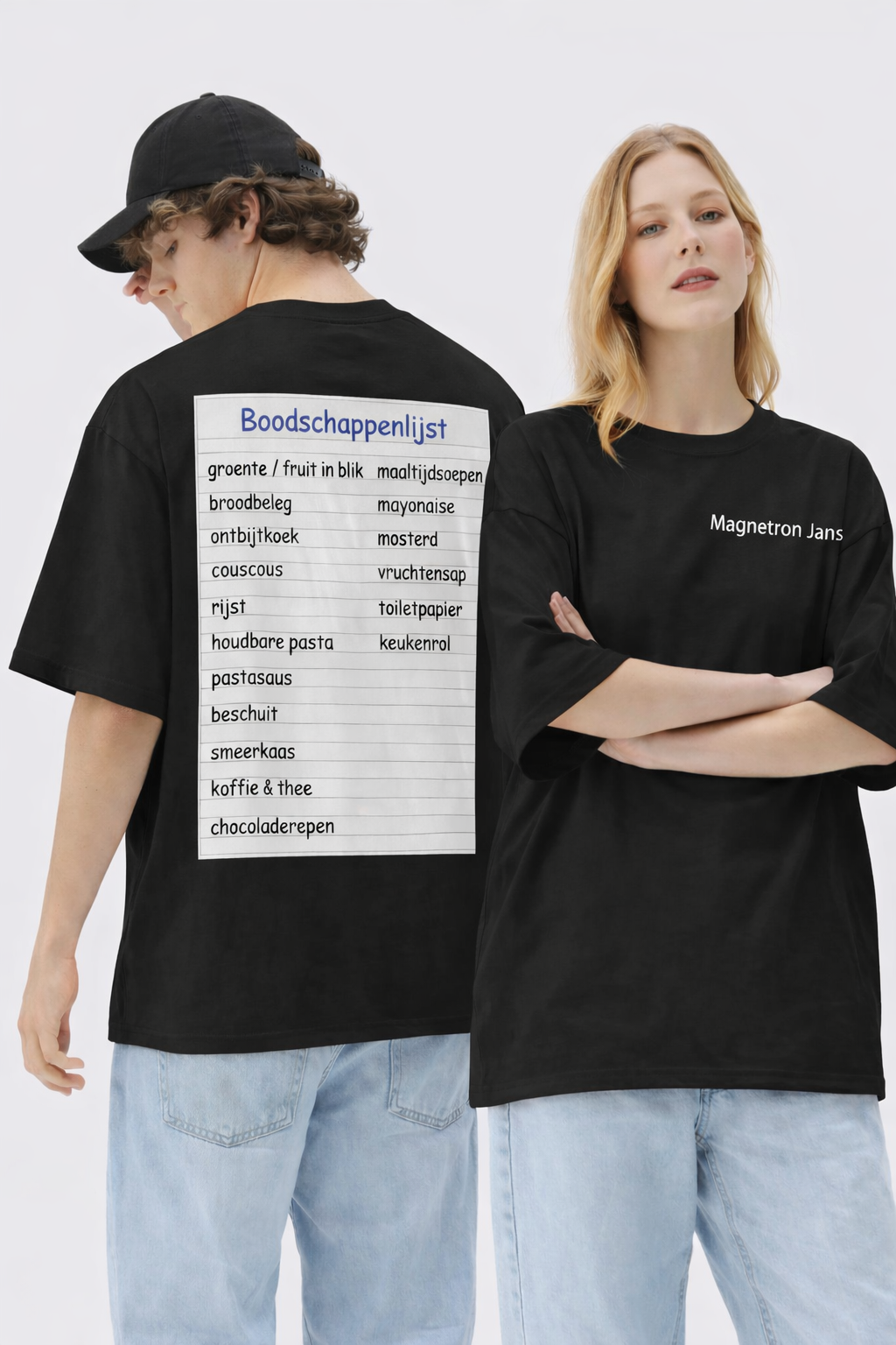 T-shirt Ron Jans boodschappenlijstje