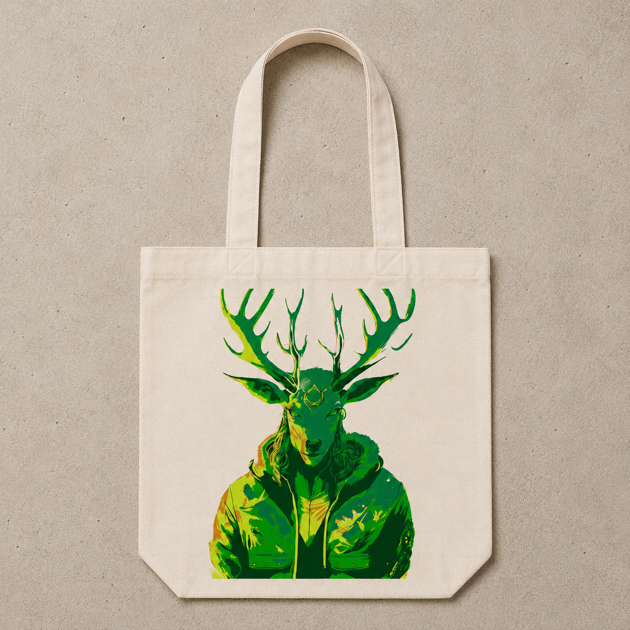 Alien Deer Tote Bag
