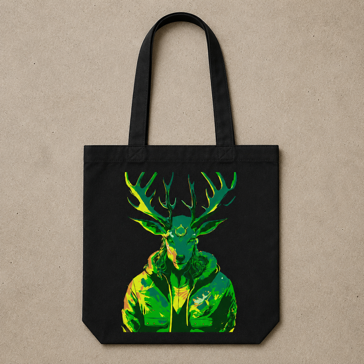 Alien Deer Tote Bag