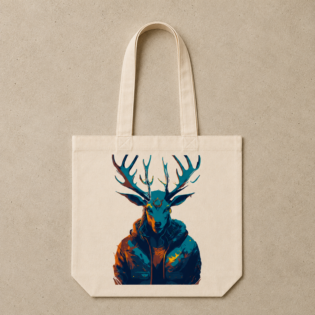 Alien Deer Tote Bag
