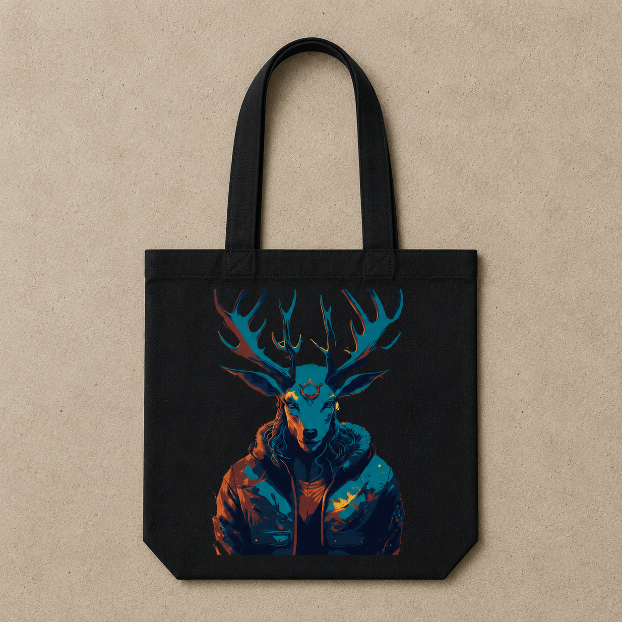 Alien Deer Tote Bag