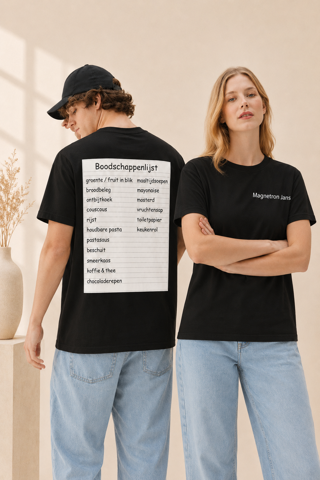 T-shirt Magnetron Jans boodschappenlijst