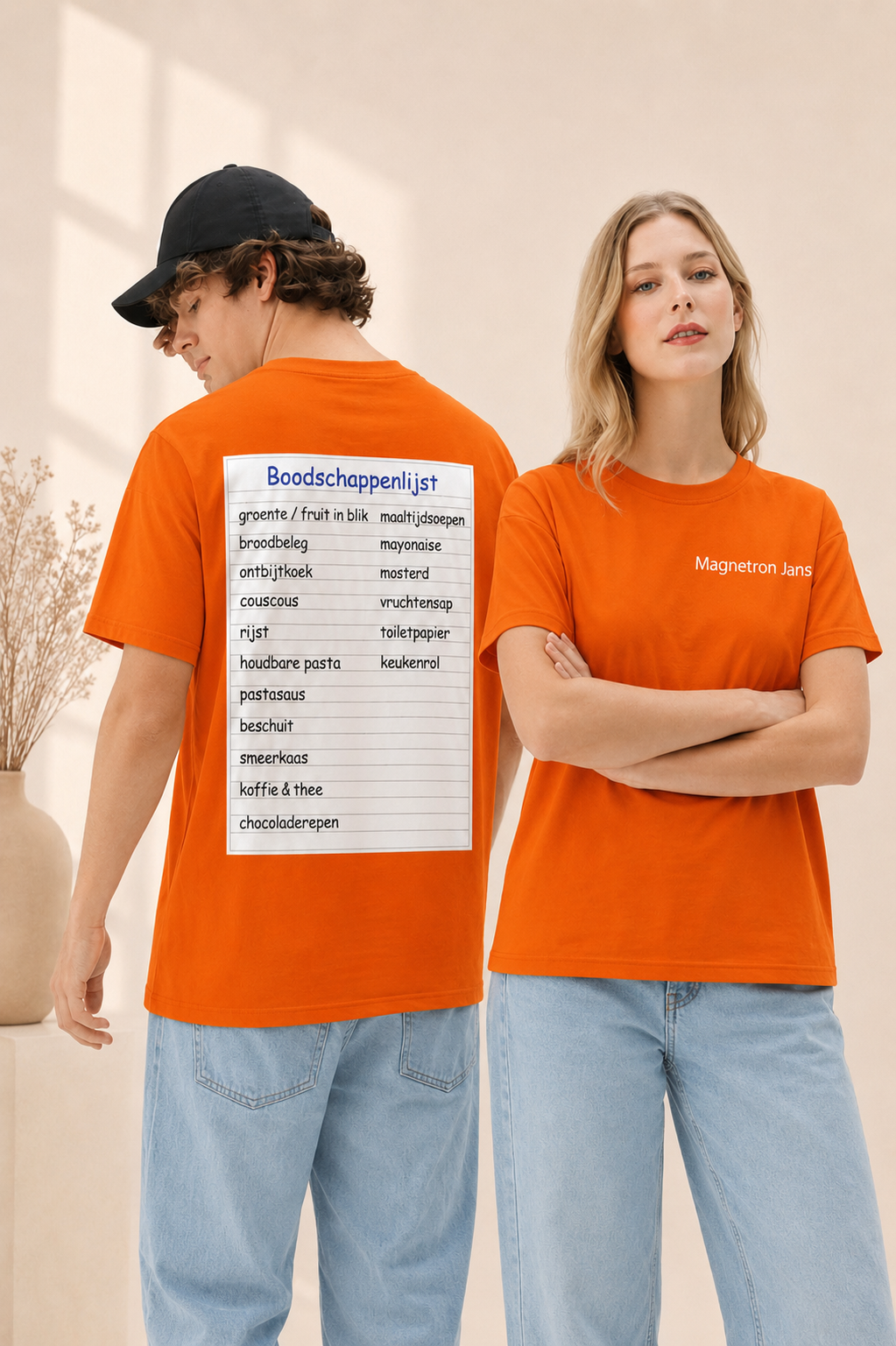 T-shirt Magnetron Jans boodschappenlijst