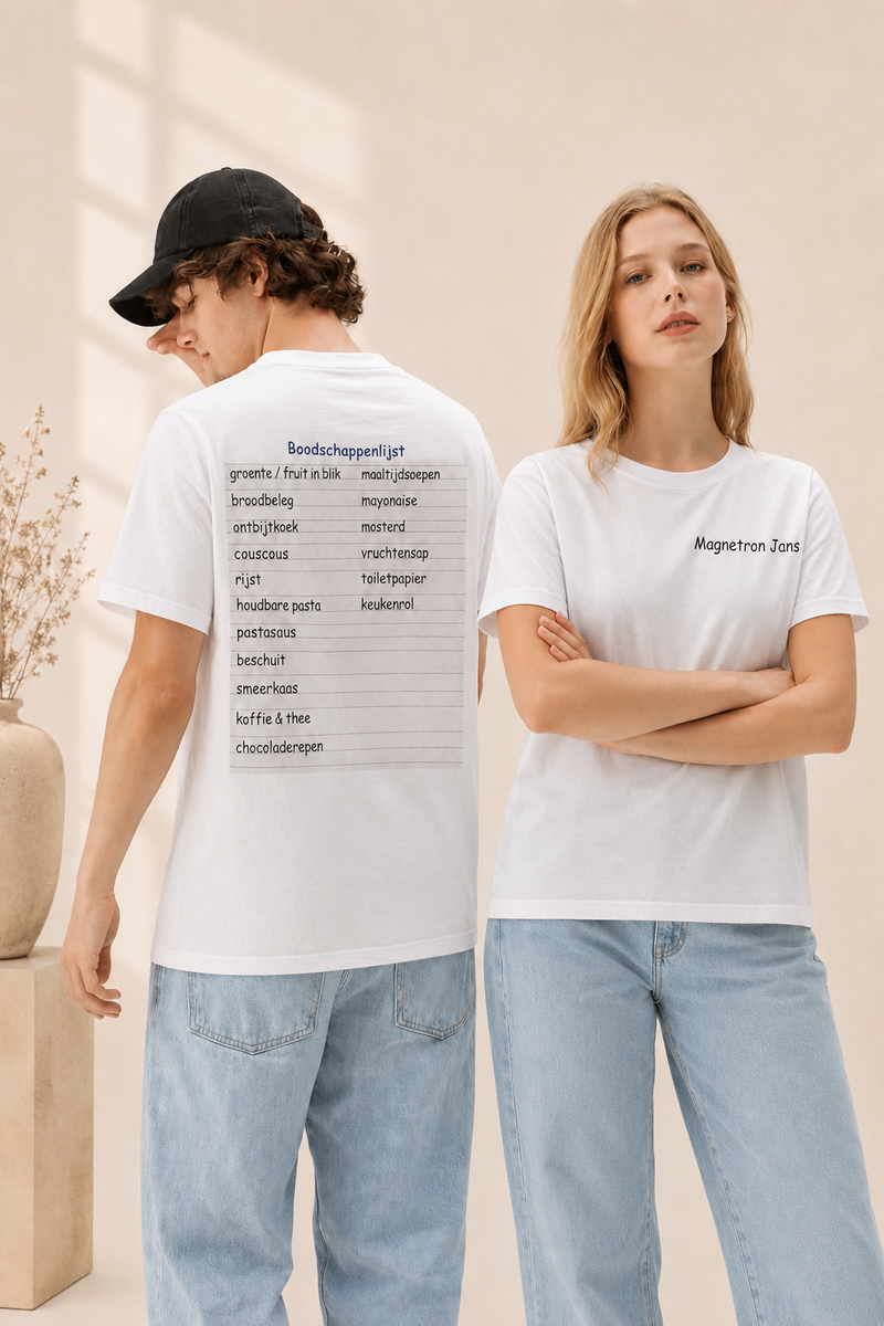 T-shirt Magnetron Jans boodschappenlijst