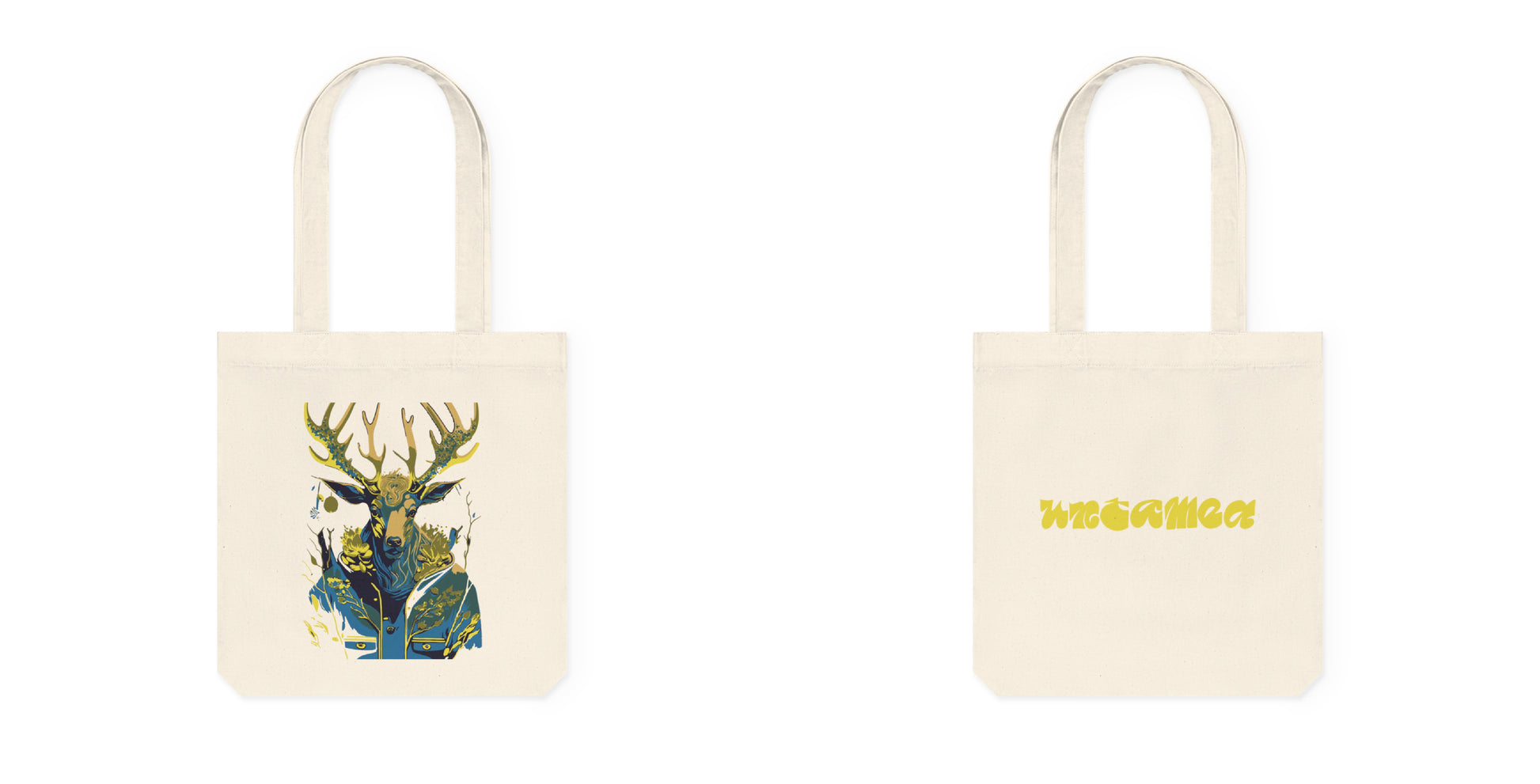 Tote bag met Flower hert