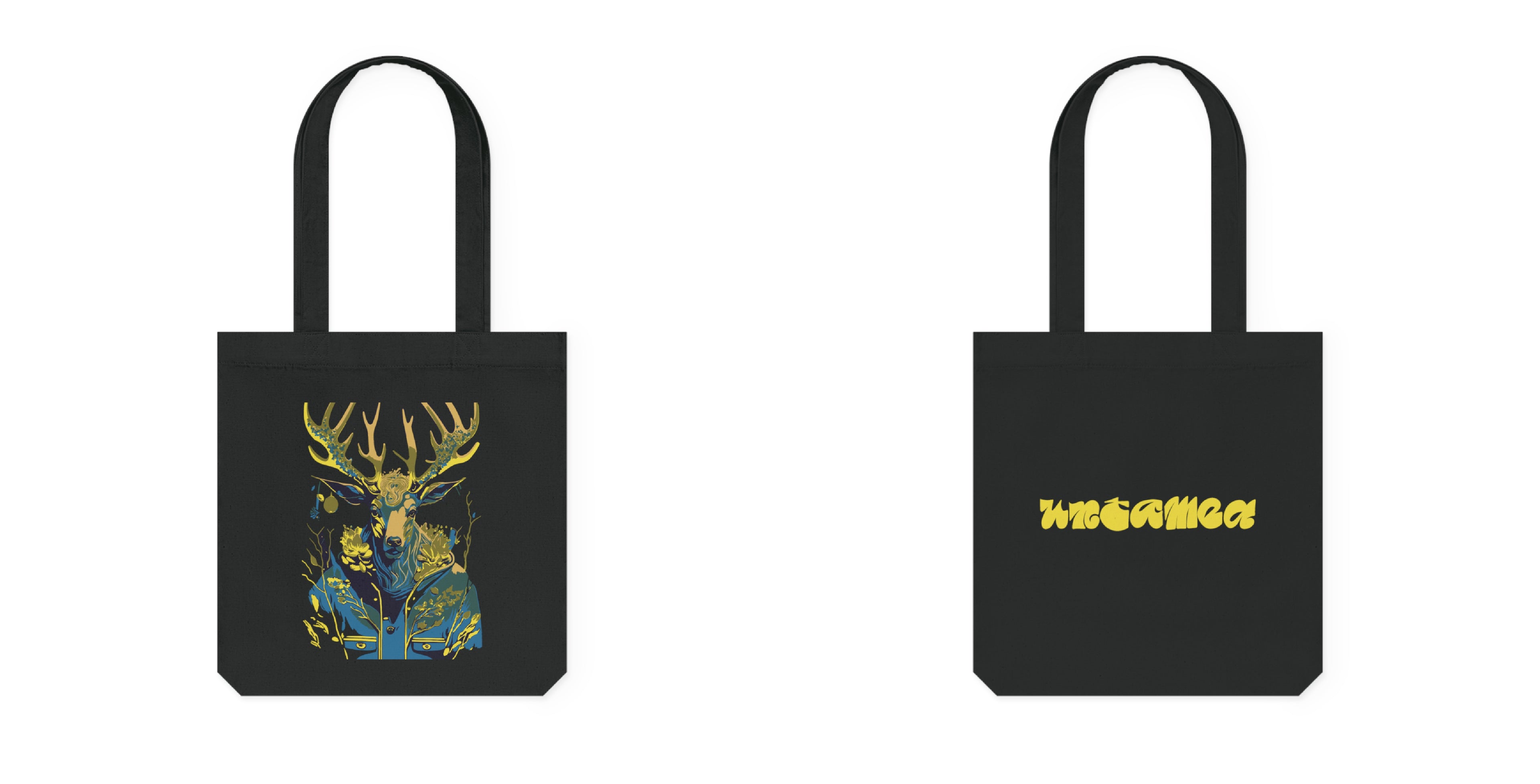 Tote bag met Flower hert