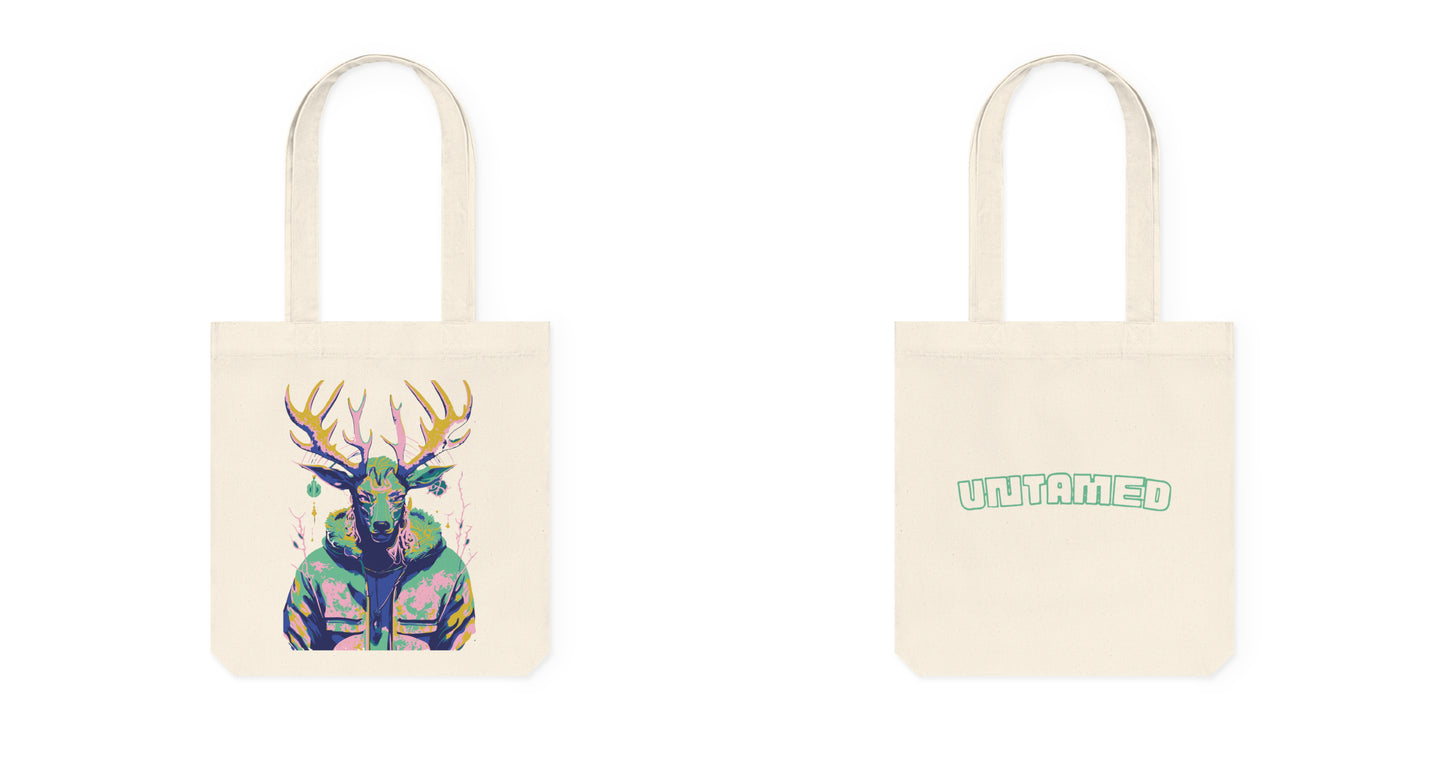 Tote bag met Grafisch hert