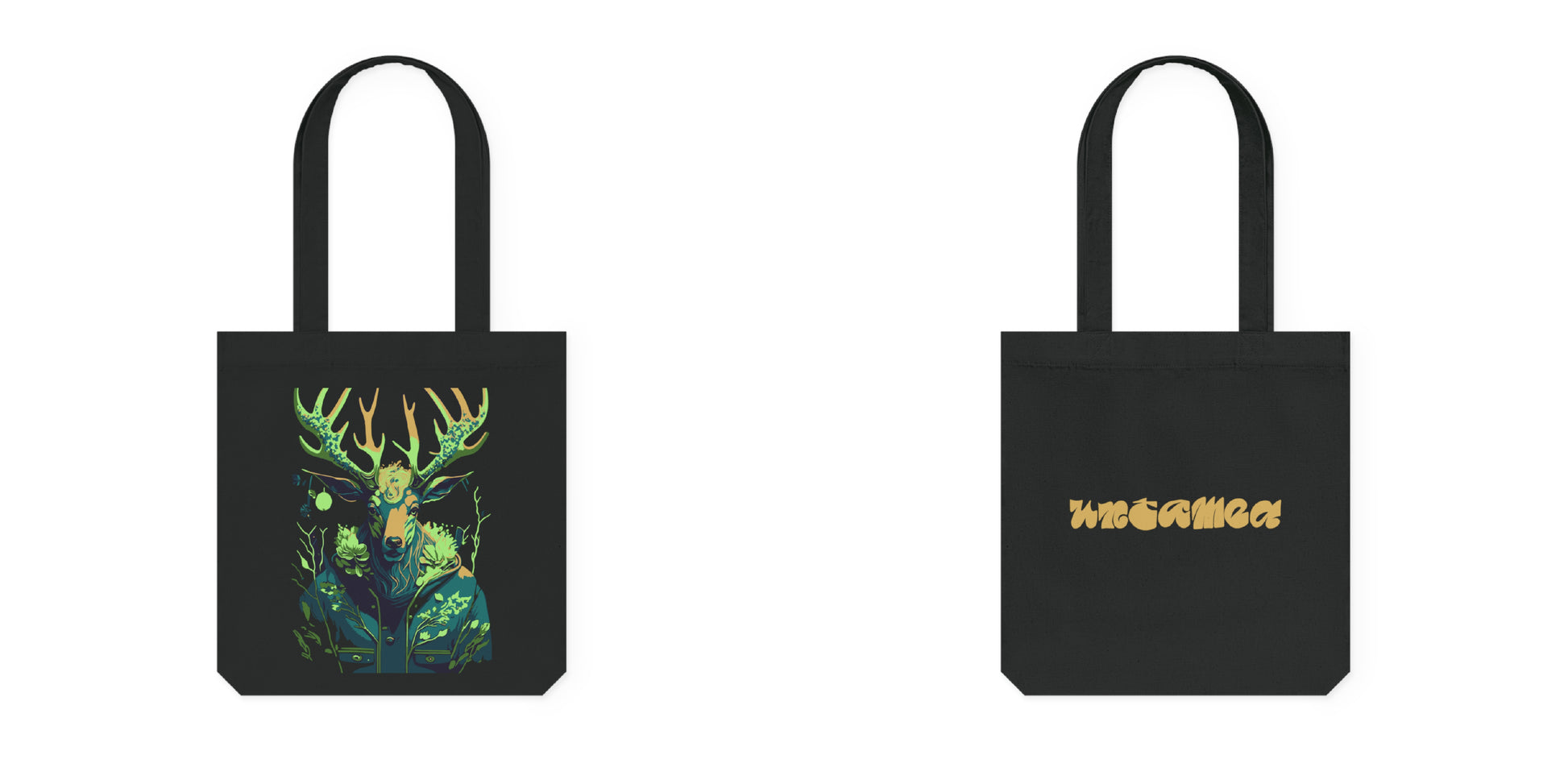Tote bag met Flower hert