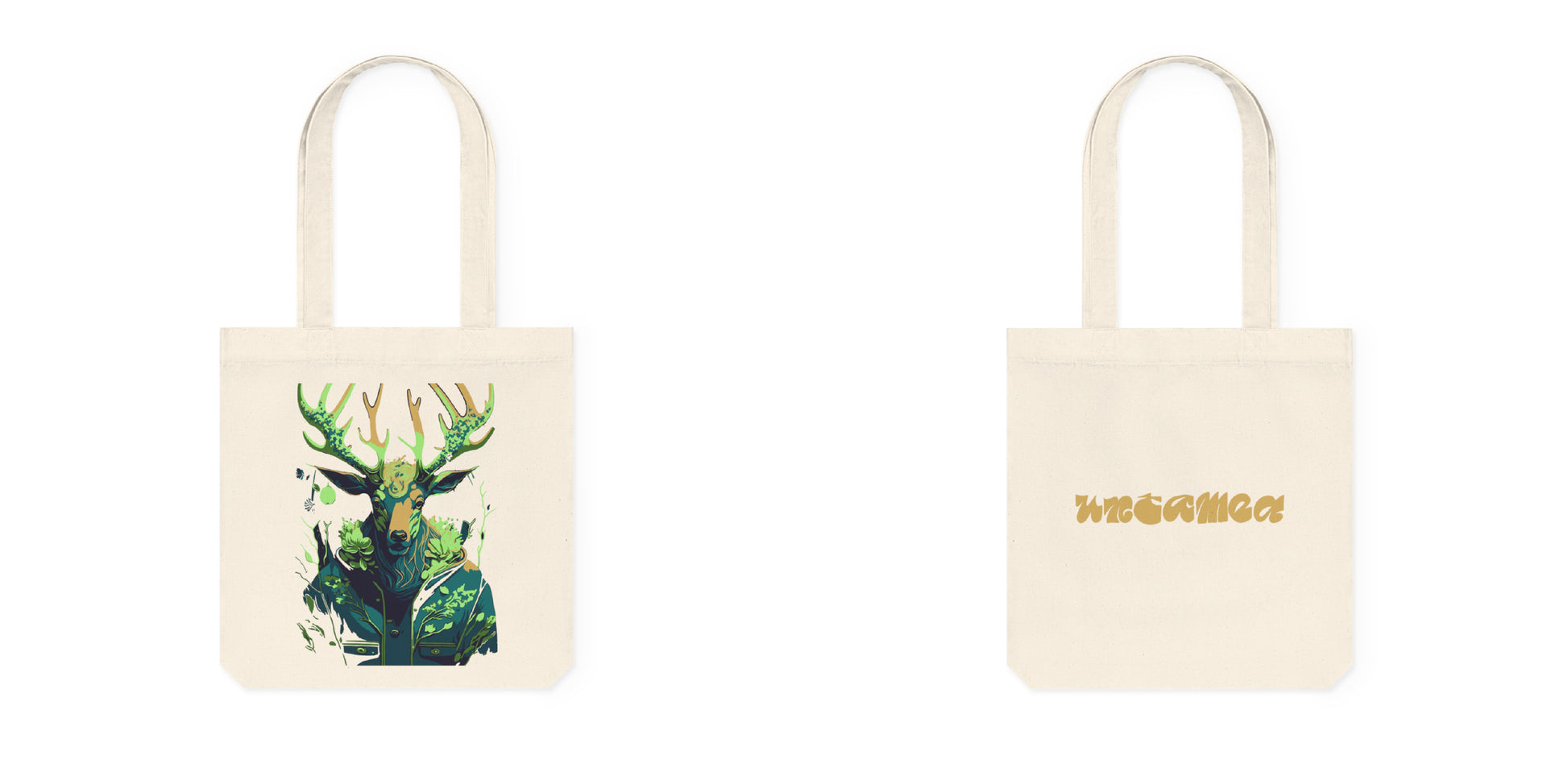 Tote bag met Flower hert
