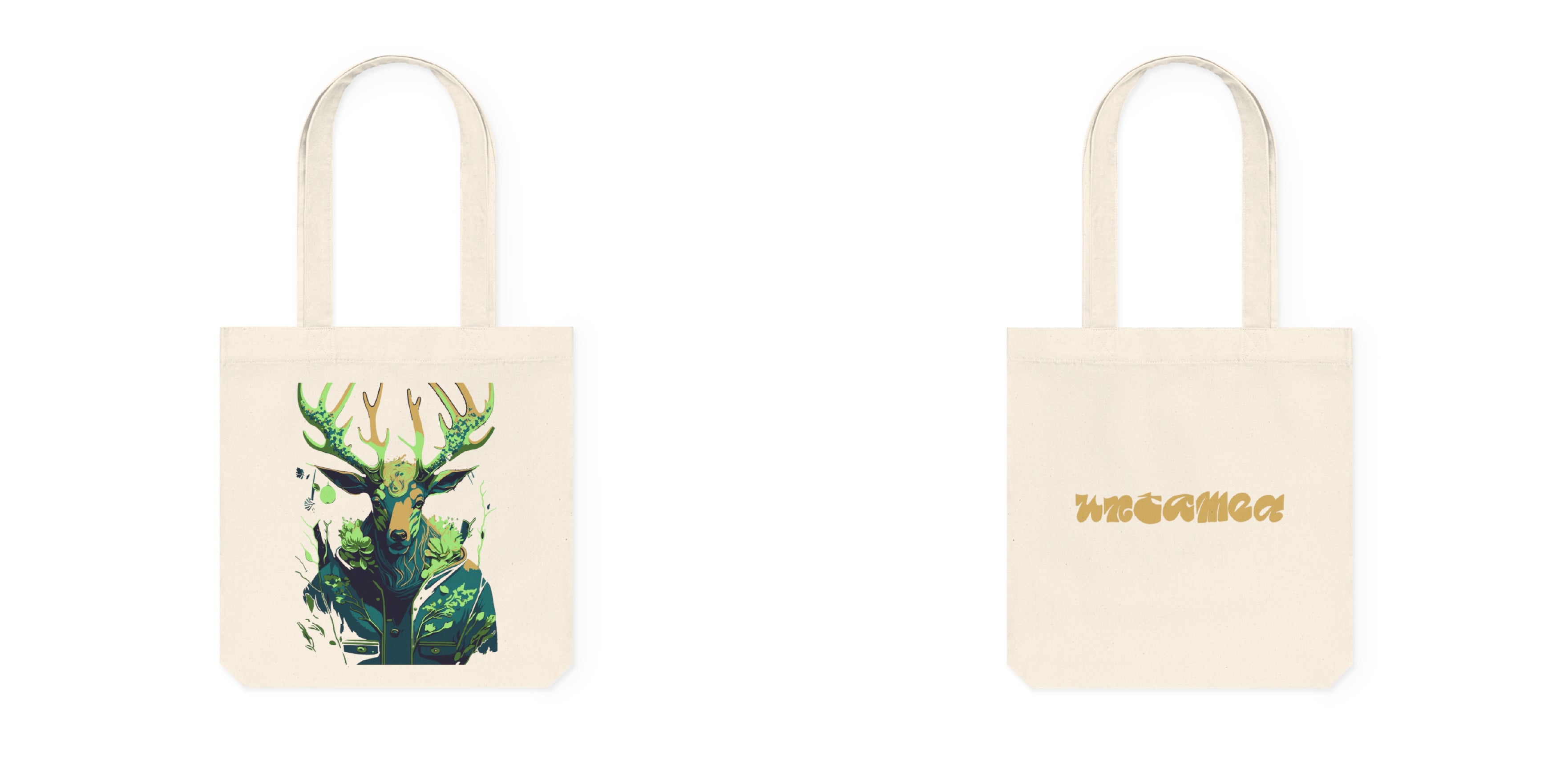 Tote bag met Flower hert
