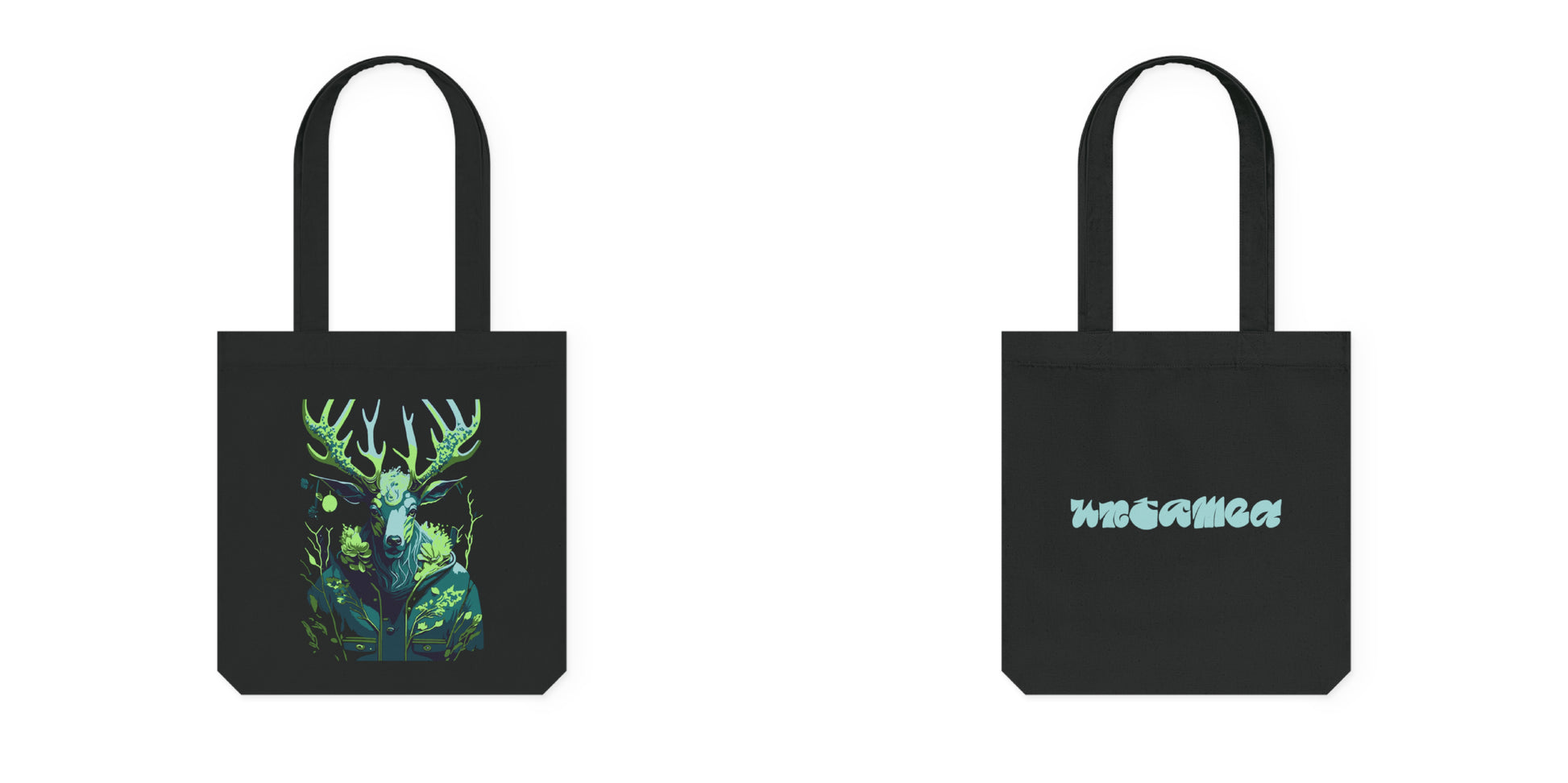 Tote bag met Flower hert