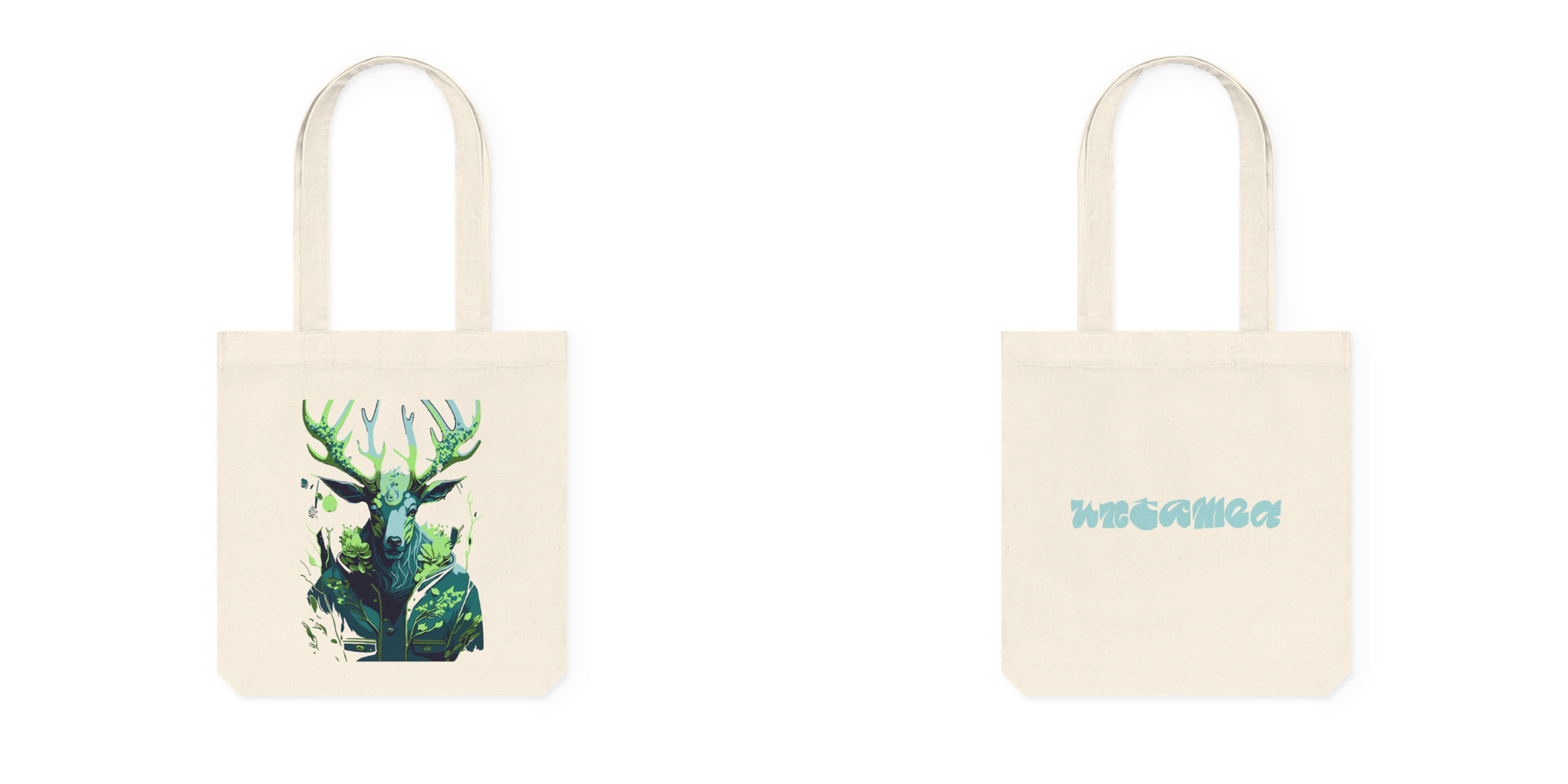 Tote bag met Flower hert