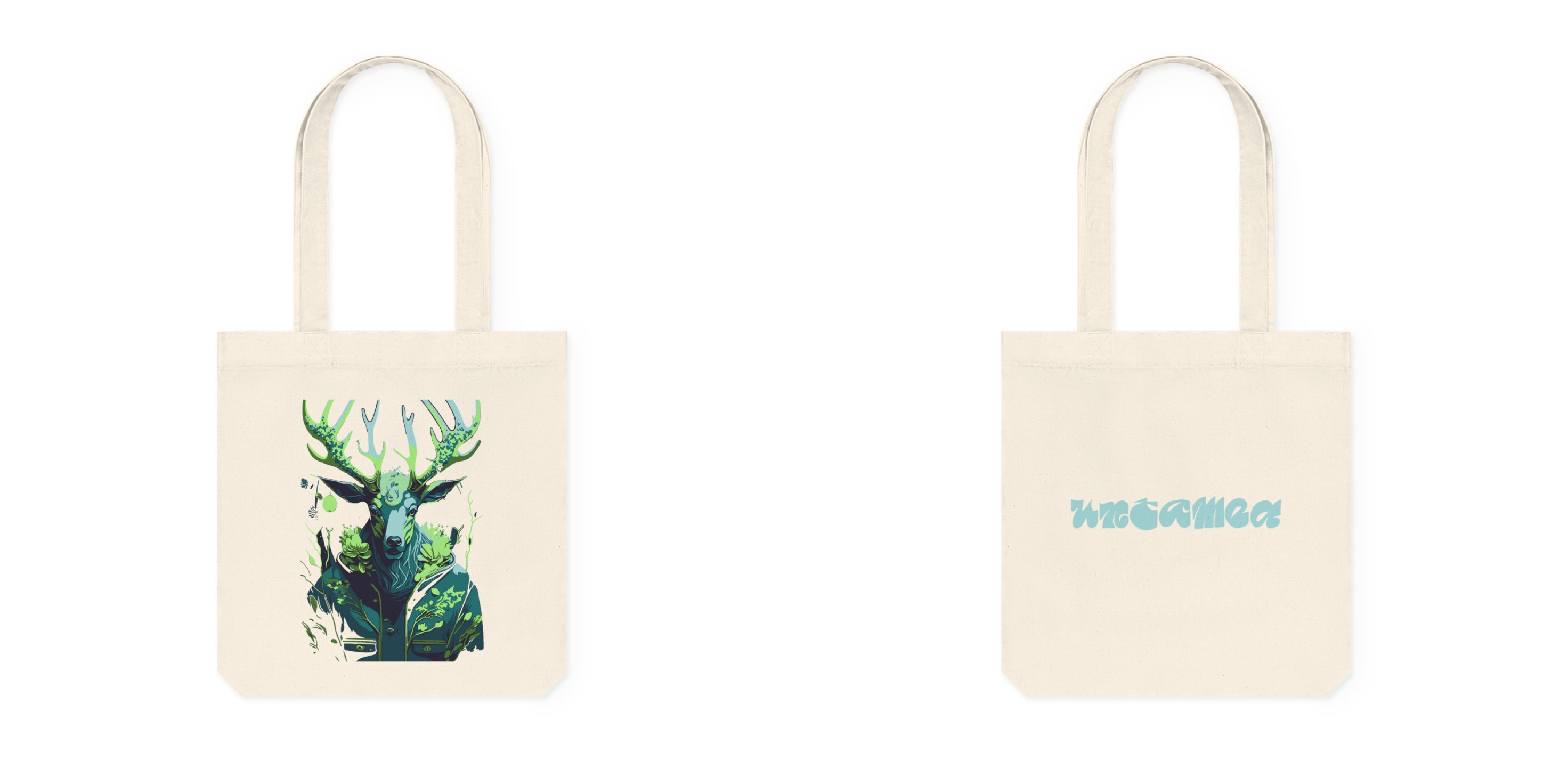 Tote bag met Flower hert