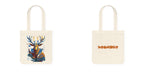 Tote bag met Flower hert