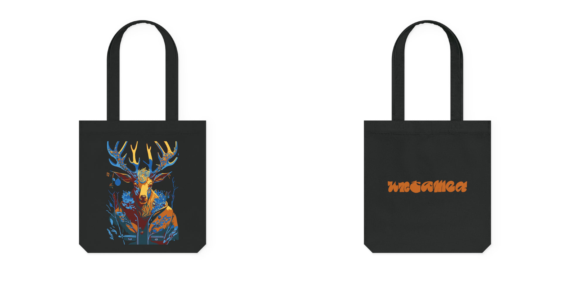 Tote bag met Flower hert