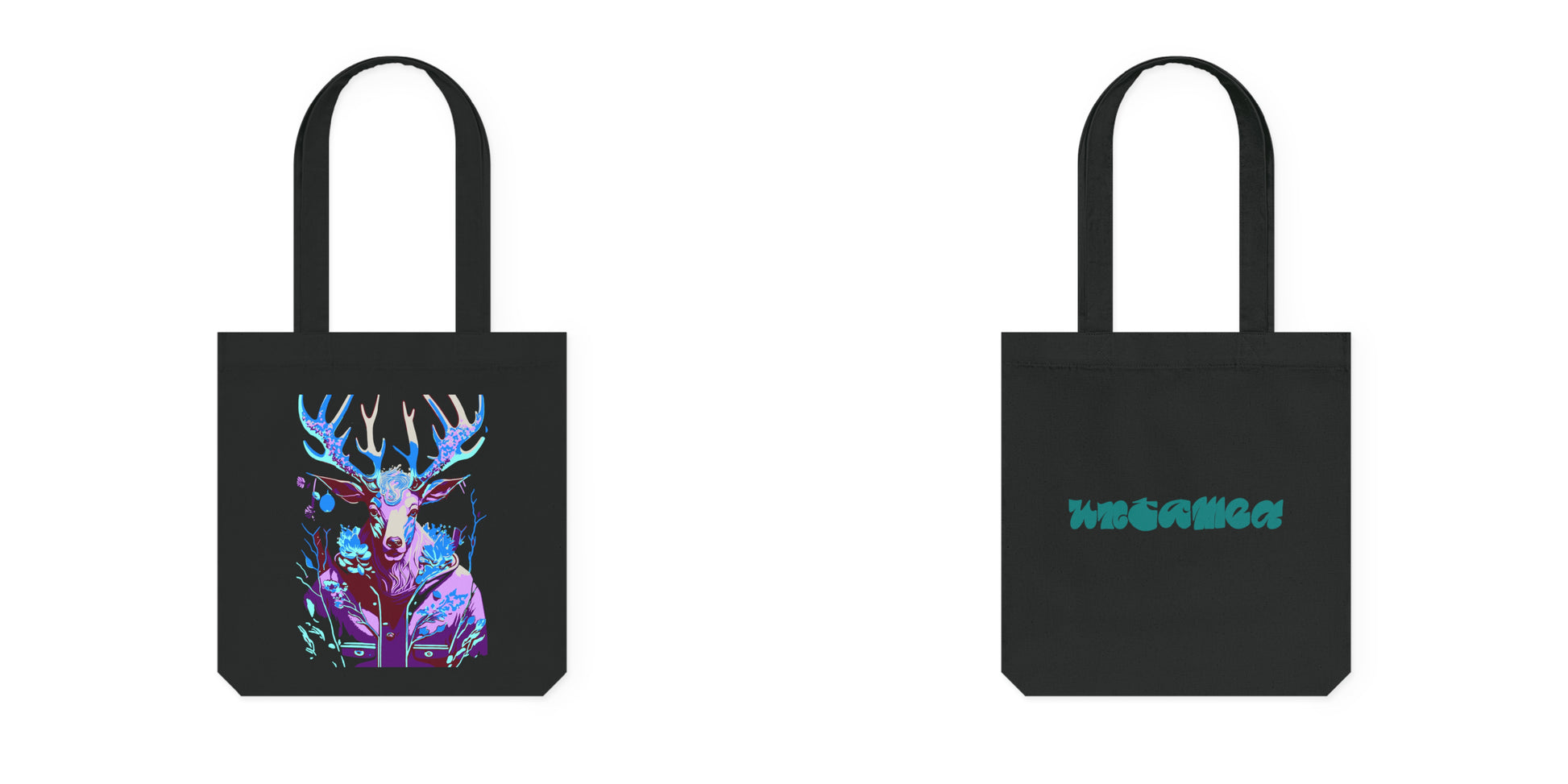 Tote bag met Flower hert