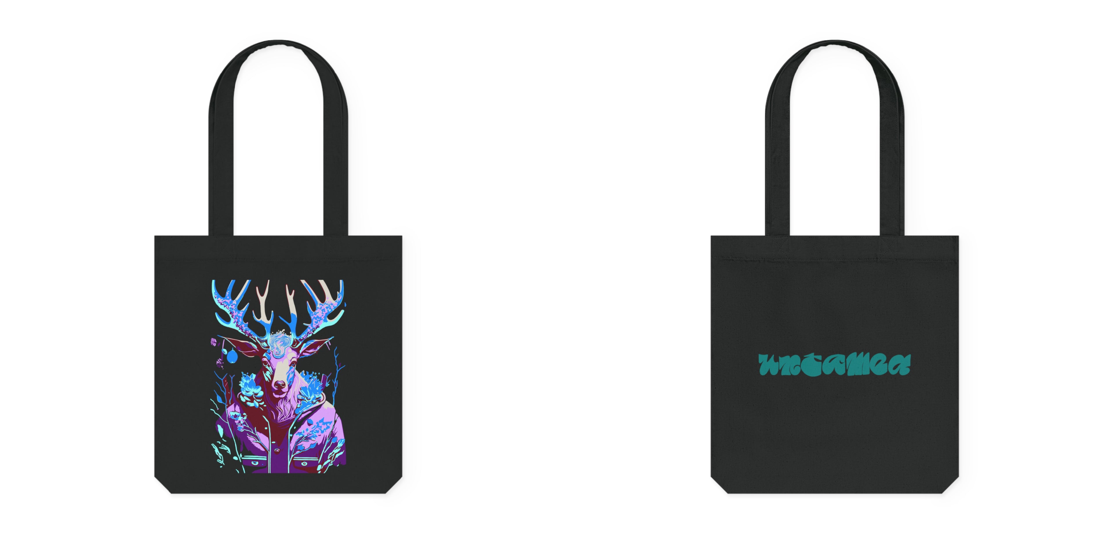 Tote bag met Flower hert