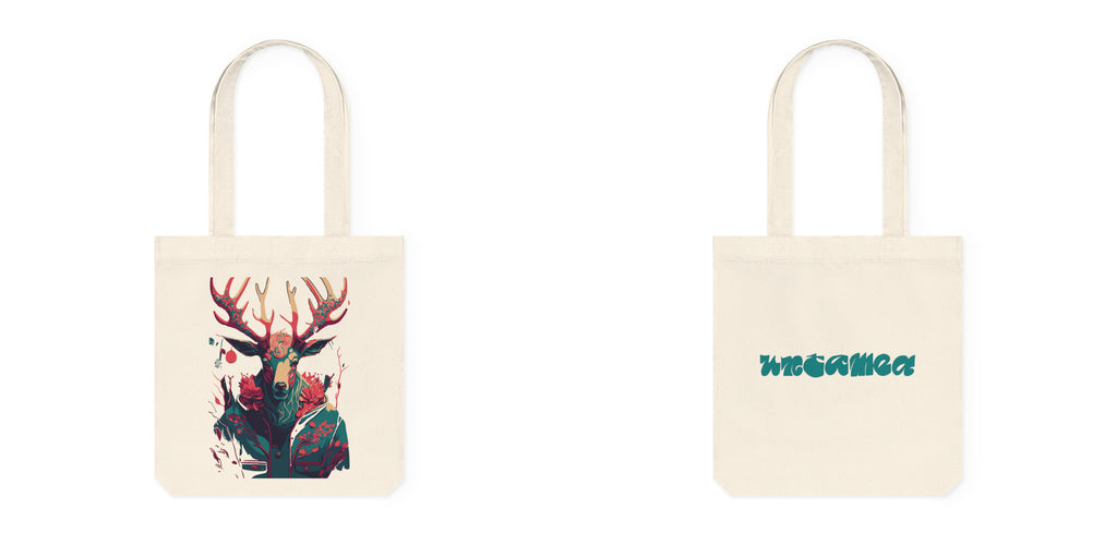 Tote bag met Flower hert