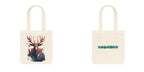 Tote bag met Flower hert
