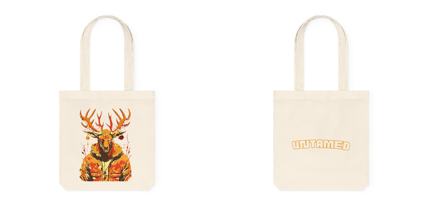 Tote bag met Grafisch hert