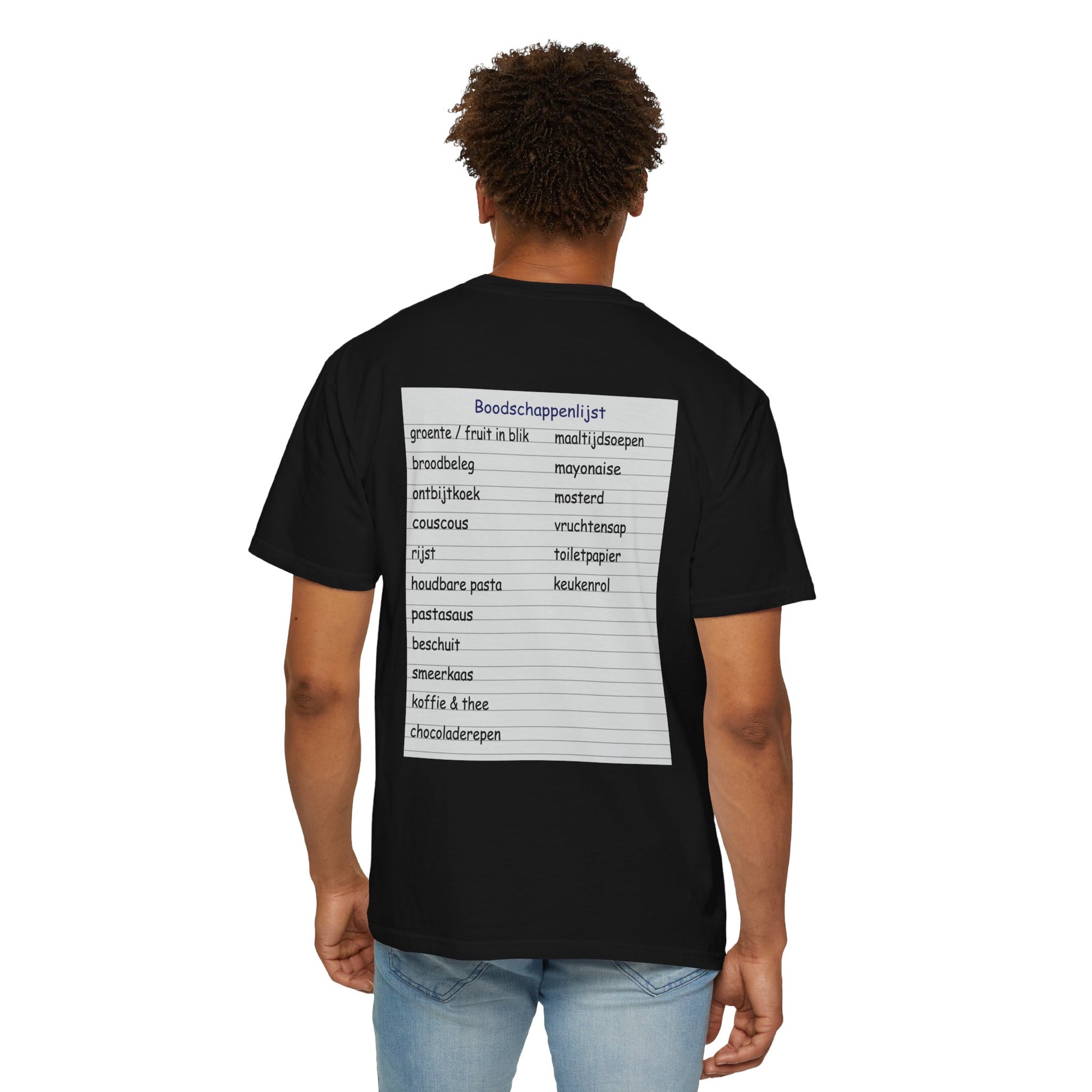 T-shirt Ron Jans boodschappenlijstje
