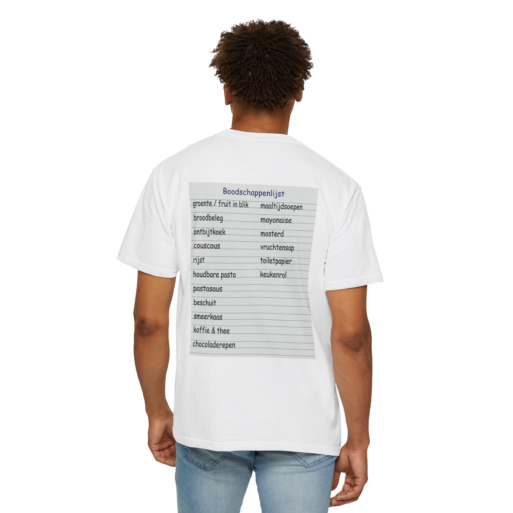 T-shirt Ron Jans boodschappenlijstje