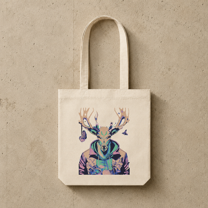 Butterfly Deer Tote Bag