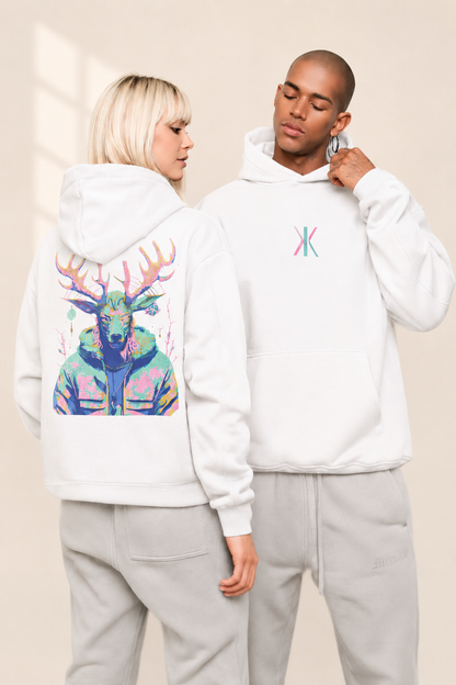 Electric Deer Graphic Hoodie